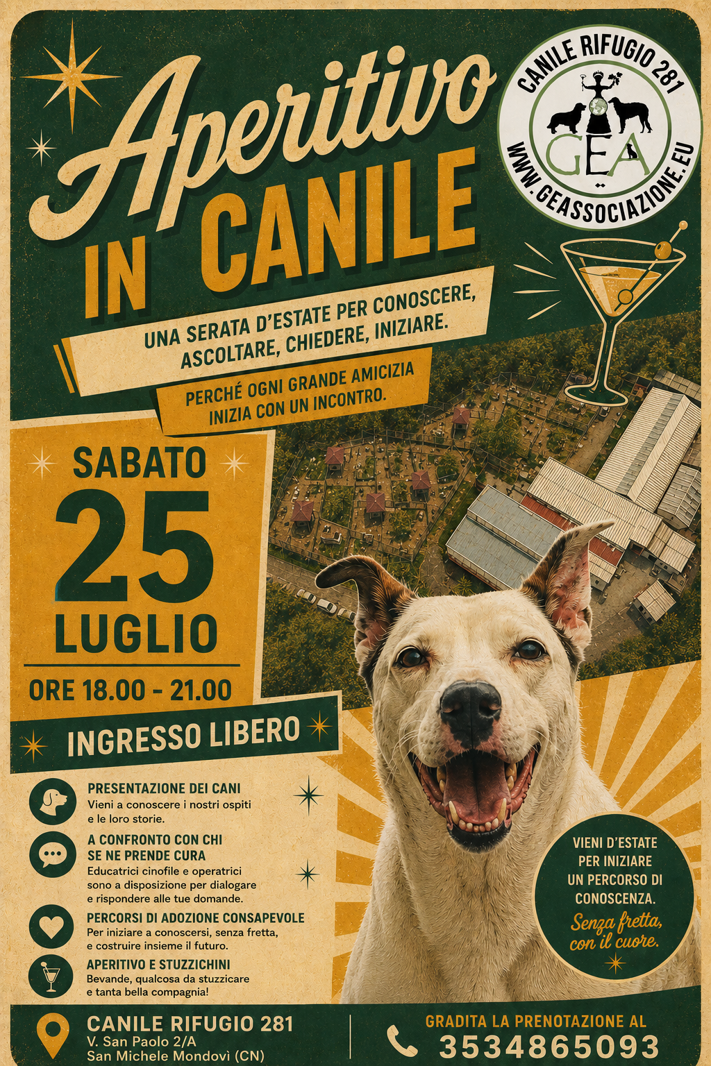 Aperitivo in Canile